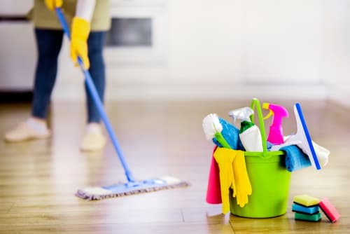 What do professionals use to clean houses